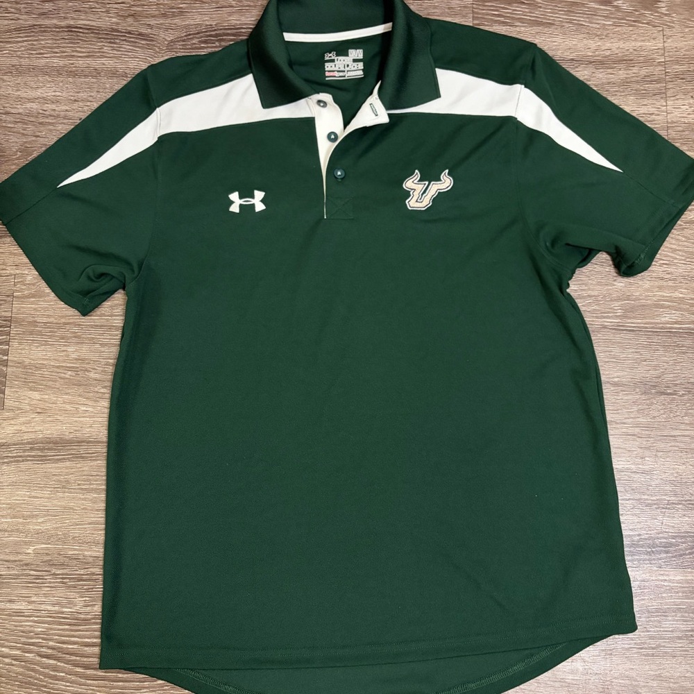 Under Armour USF Bulls greens polo shirt
